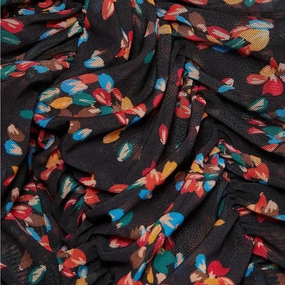 Free People | Briella Ruched Printed Midi Dress NWT - Picture 7 of 15